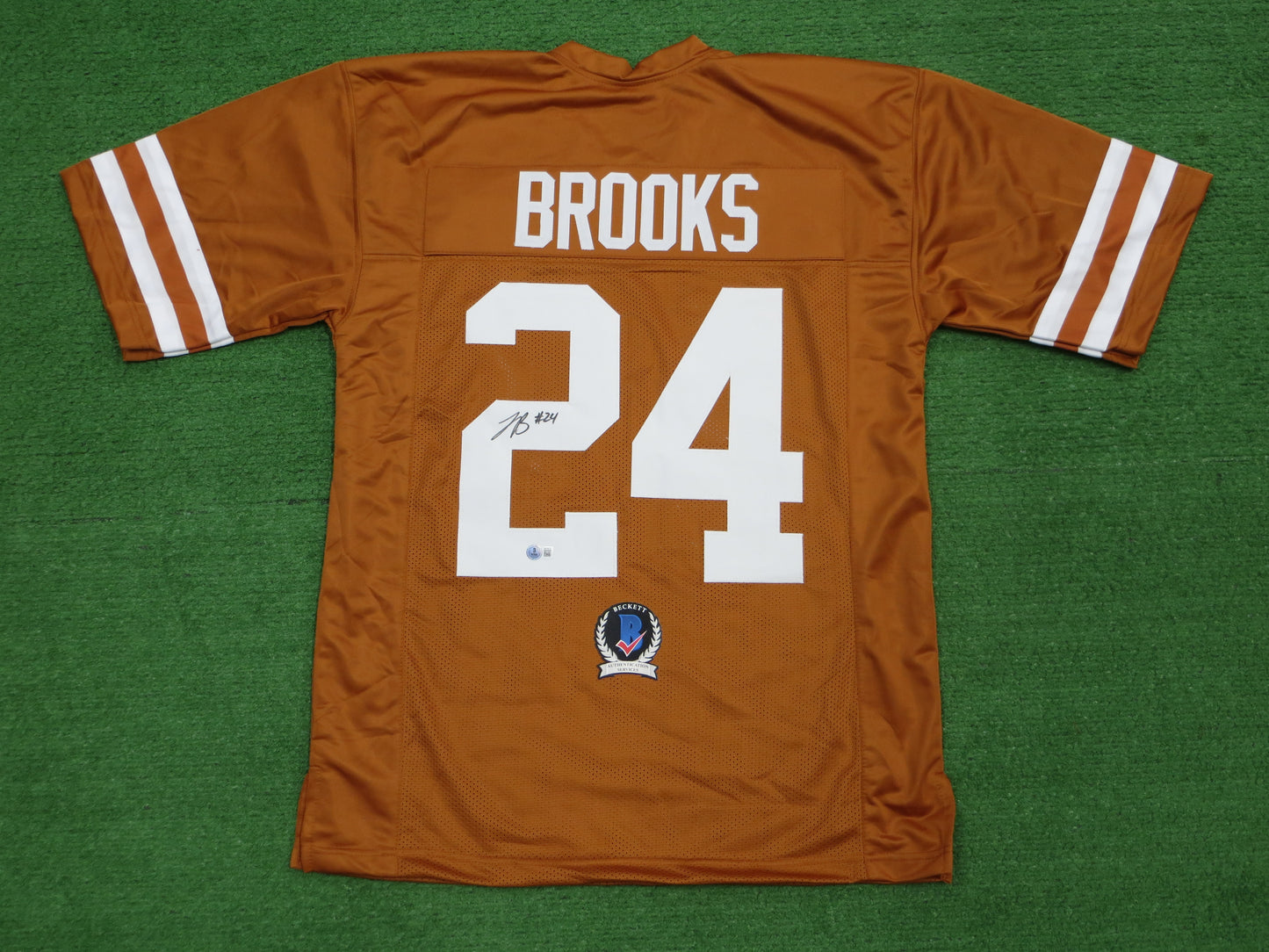 JONATHON BROOKS TEXAS LONGHORNS SIGNED JERSEY BAS COA