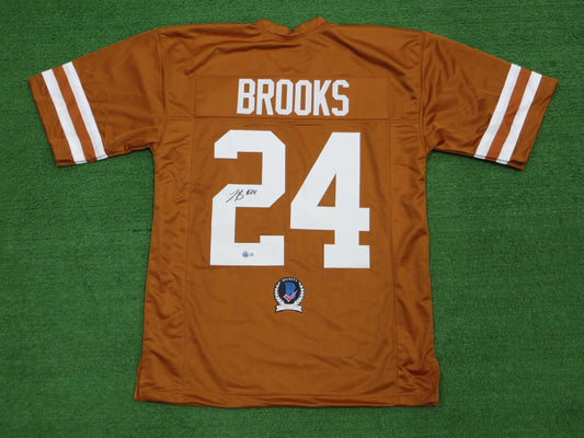 JONATHON BROOKS TEXAS LONGHORNS SIGNED JERSEY BAS COA