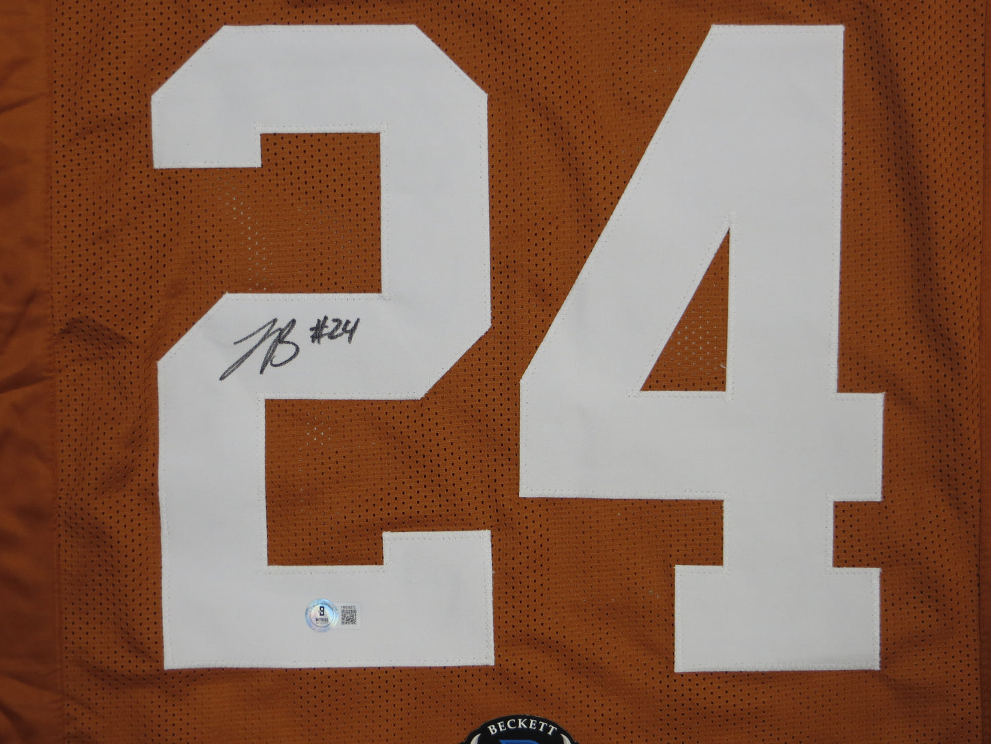 JONATHON BROOKS TEXAS LONGHORNS SIGNED JERSEY BAS COA