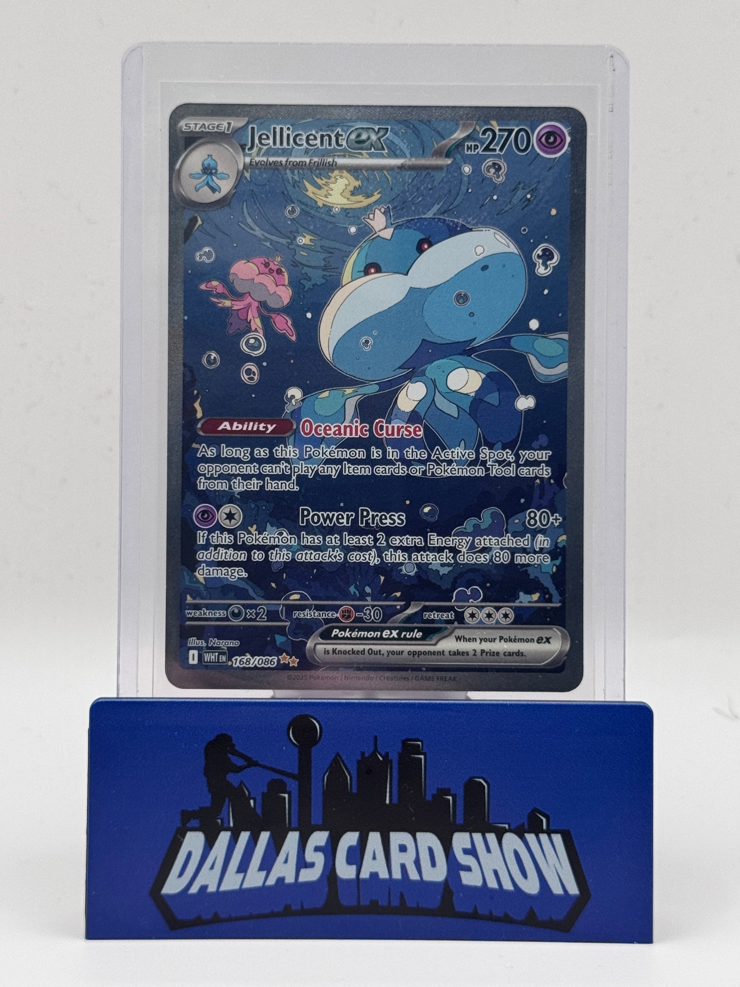2025 Pokemon - Jellicent ex (SIR) - 168/086 White Flare NM