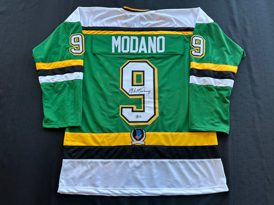 MIKE MODANO SIGNED CCM HOCKEY JERSEY XL Minnesota North Stars BAS COA