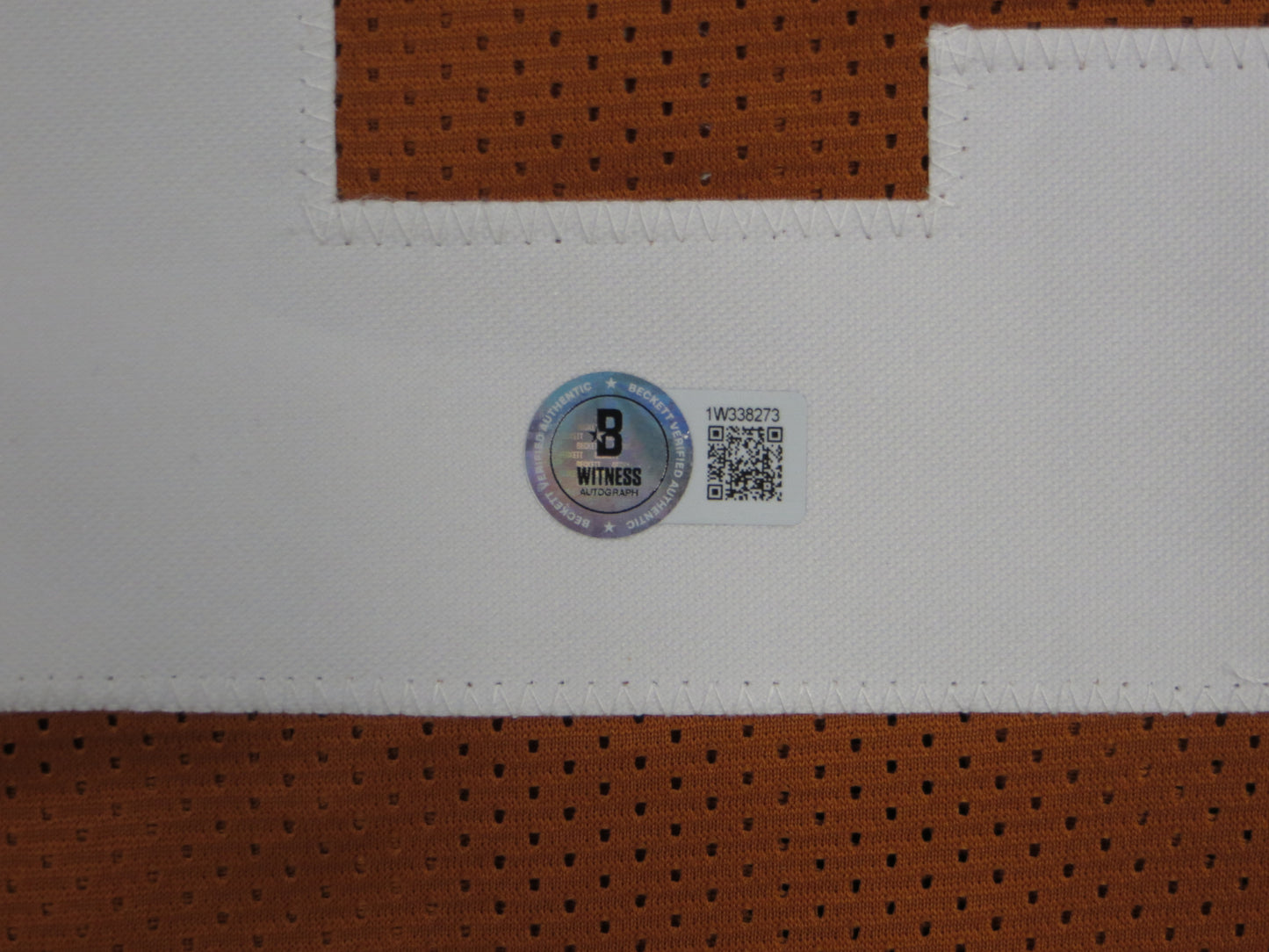 JONATHON BROOKS TEXAS LONGHORNS SIGNED JERSEY BAS COA