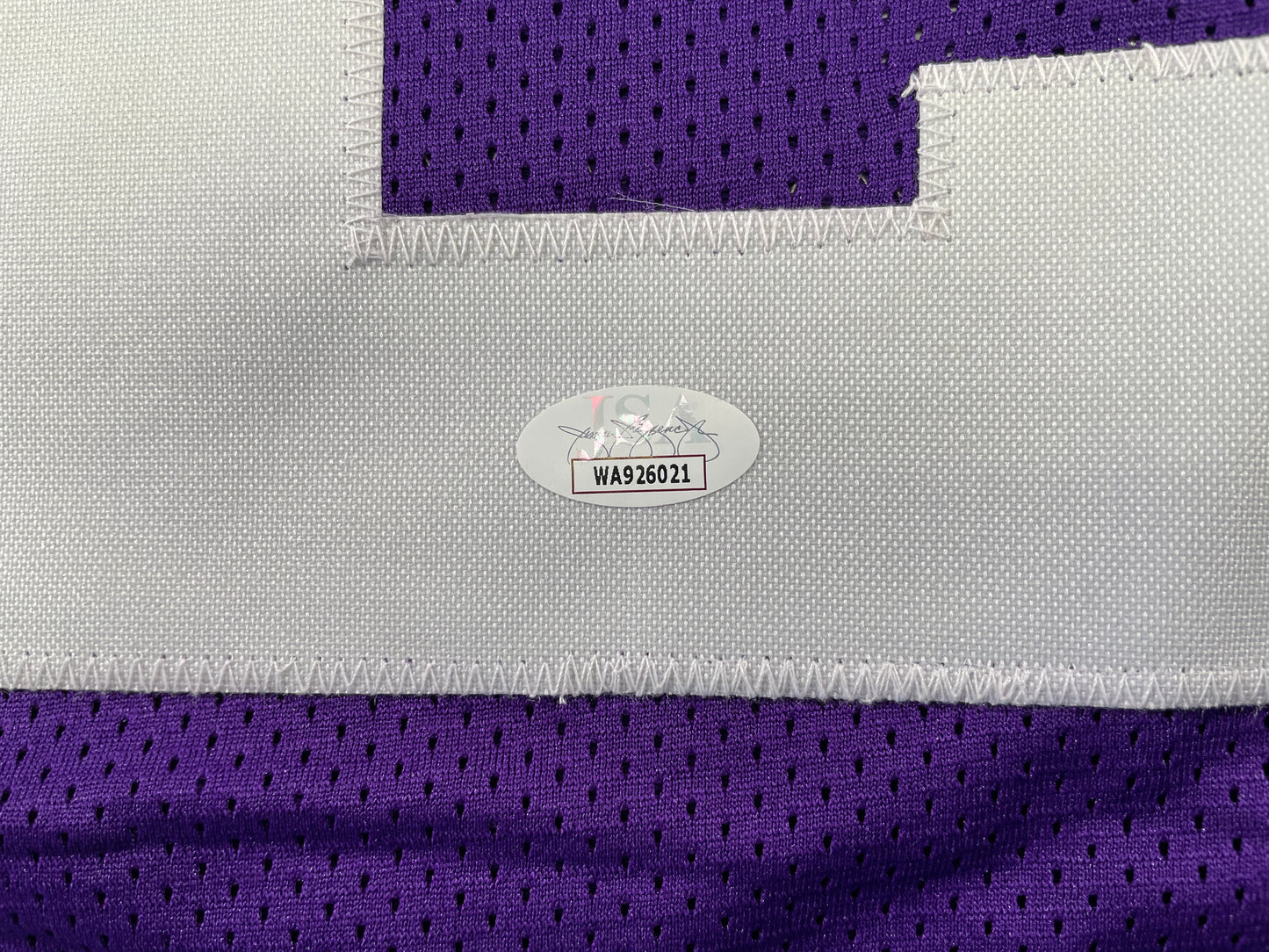 BOB LILLY TCU HORNED FROGS SIGNED STAT JERSEY w/CHOF 81 Dallas Cowboys JSA