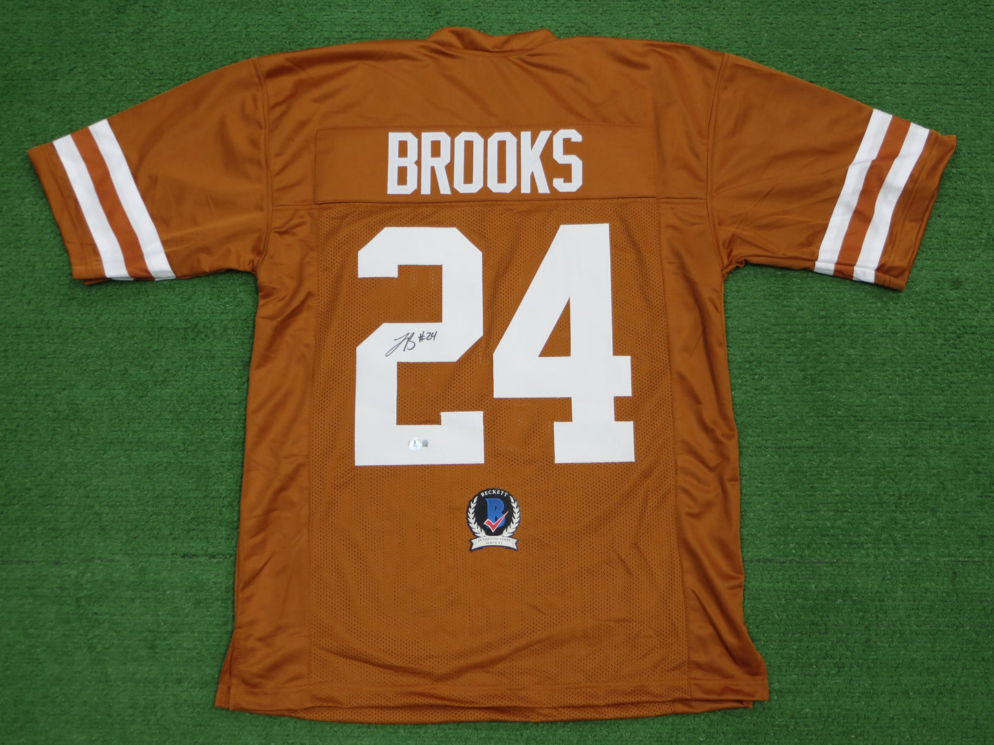 JONATHON BROOKS TEXAS LONGHORNS SIGNED JERSEY BAS COA