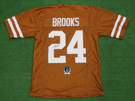 JONATHON BROOKS TEXAS LONGHORNS SIGNED JERSEY BAS COA