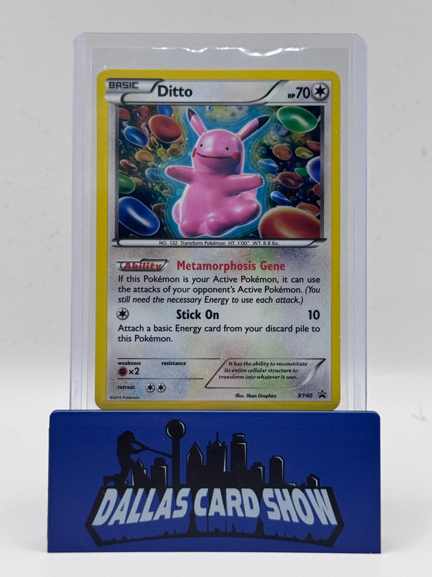 2015 Pokemon - Ditto (Pikachu) - XY40 Black Star Promo LP