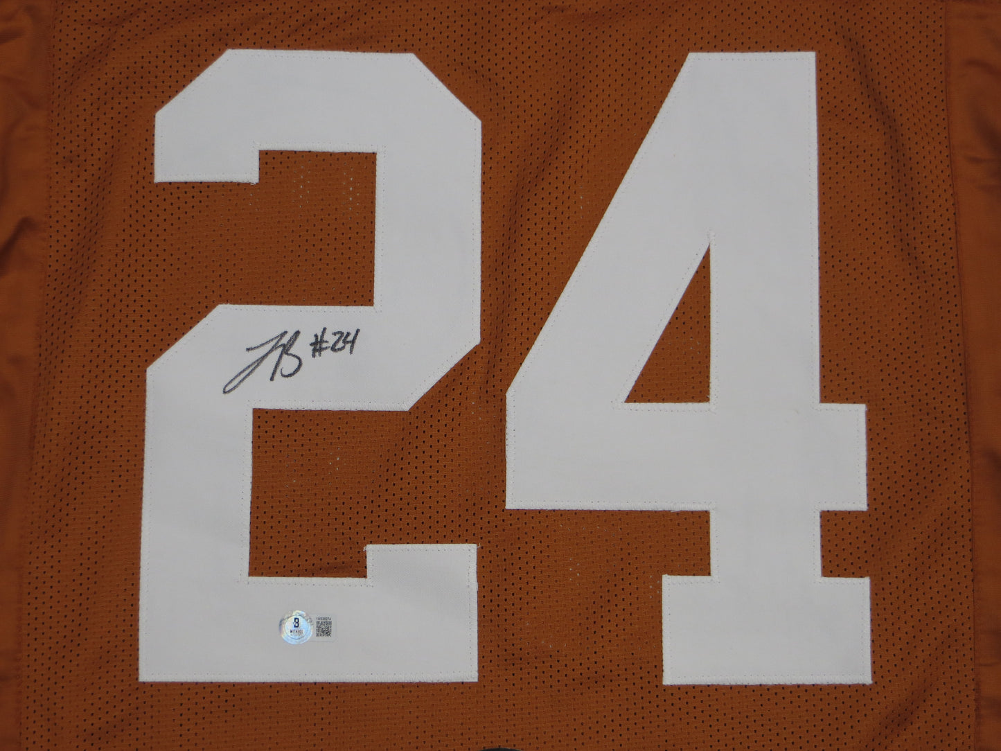 JONATHON BROOKS TEXAS LONGHORNS SIGNED JERSEY BAS COA