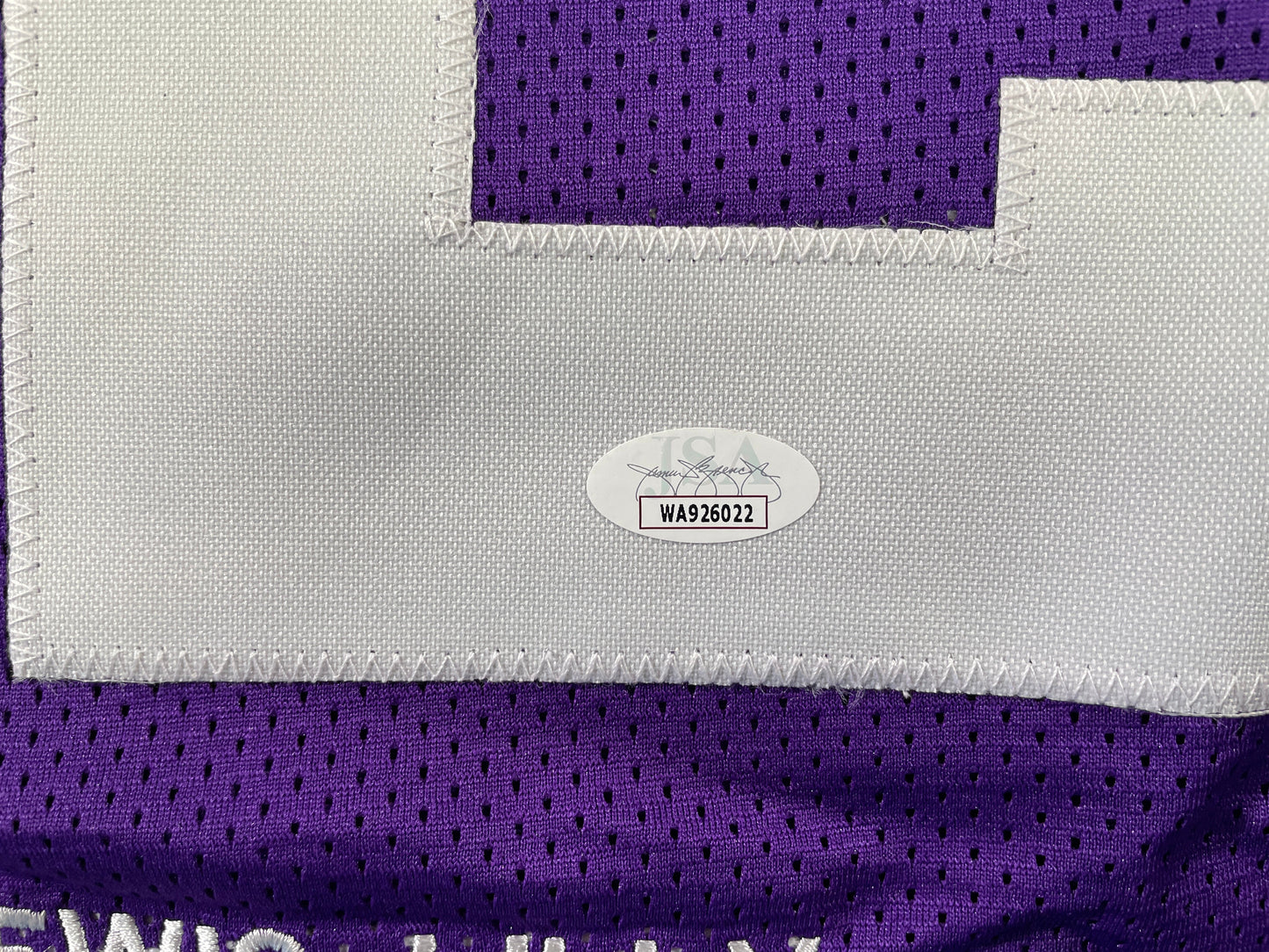 BOB LILLY TCU HORNED FROGS SIGNED STAT JERSEY w/CHOF 81 Dallas Cowboys JSA
