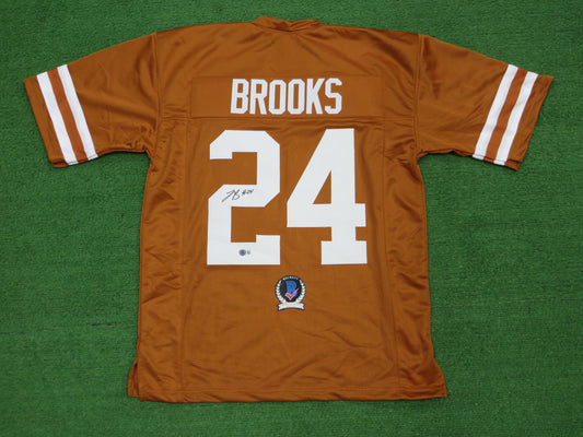 JONATHON BROOKS TEXAS LONGHORNS SIGNED JERSEY BAS COA