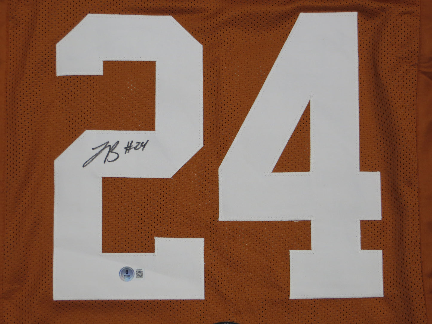 JONATHON BROOKS TEXAS LONGHORNS SIGNED JERSEY BAS COA
