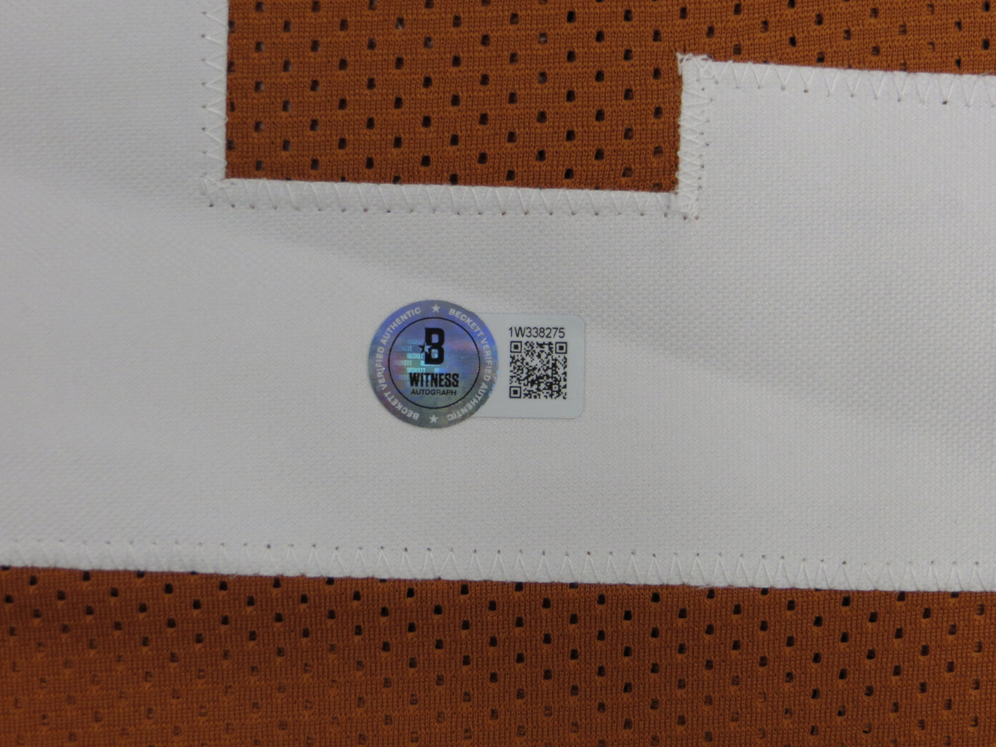 JONATHON BROOKS TEXAS LONGHORNS SIGNED JERSEY BAS COA