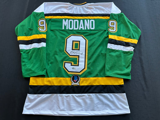 MIKE MODANO SIGNED CCM HOCKEY JERSEY XL Minnesota North Stars BAS COA