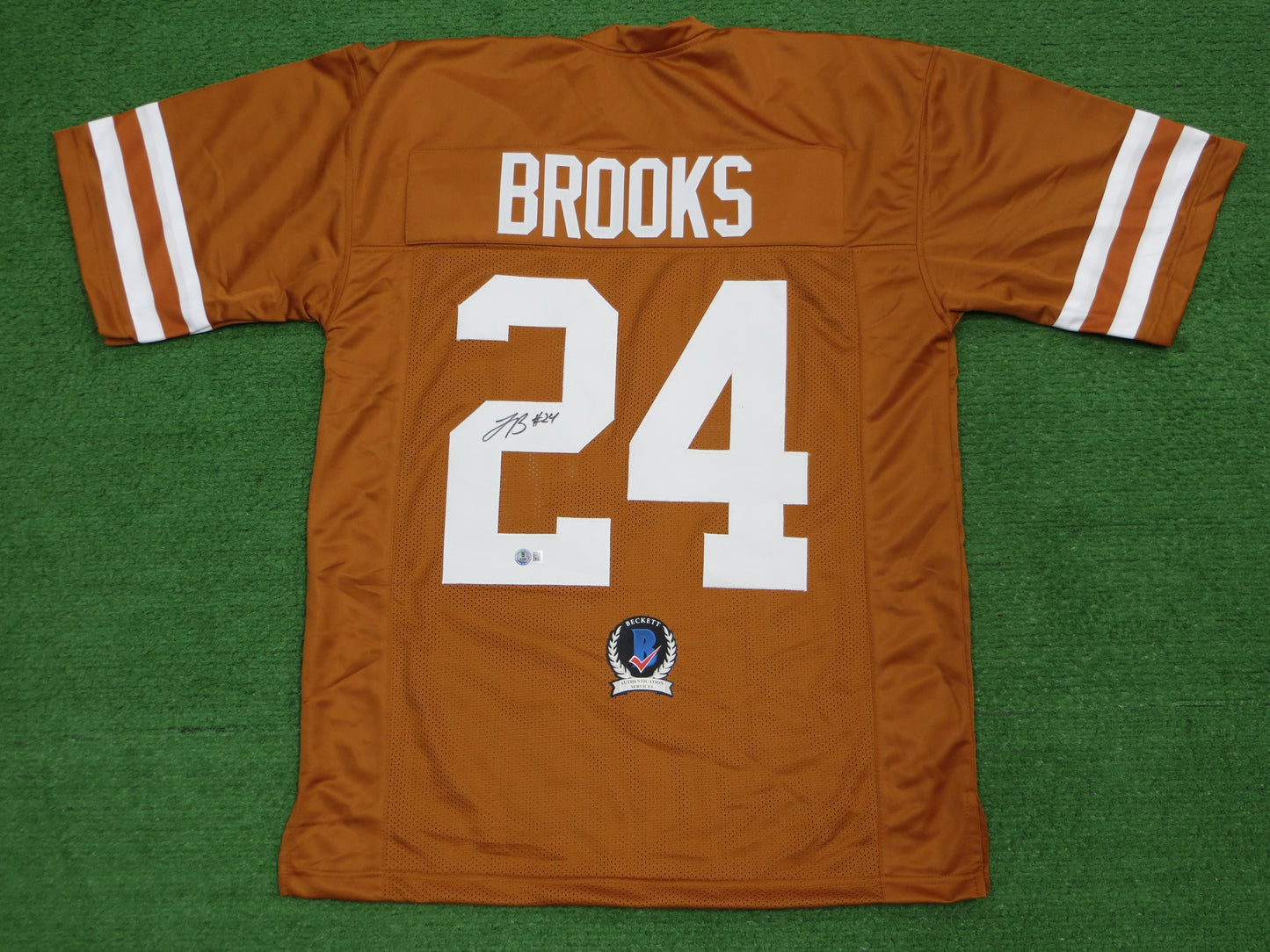 JONATHON BROOKS TEXAS LONGHORNS SIGNED JERSEY BAS COA
