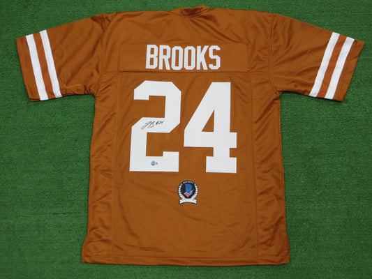 JONATHON BROOKS TEXAS LONGHORNS SIGNED JERSEY BAS COA