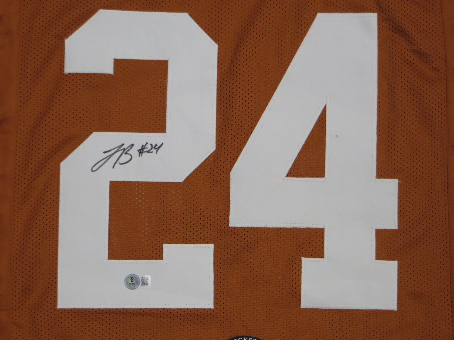 JONATHON BROOKS TEXAS LONGHORNS SIGNED JERSEY BAS COA