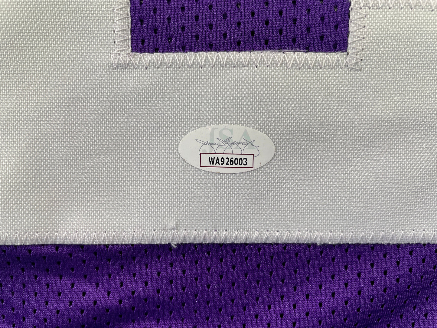 BOB LILLY TCU HORNED FROGS SIGNED STAT JERSEY w/CHOF 81 Dallas Cowboys JSA