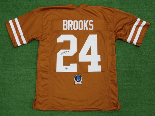 JONATHON BROOKS TEXAS LONGHORNS SIGNED JERSEY BAS COA
