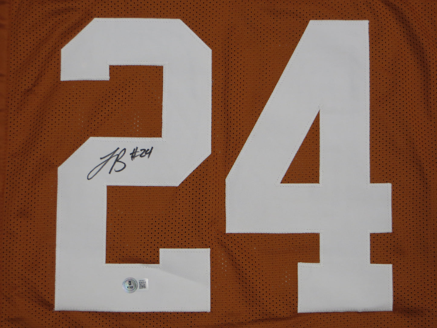 JONATHON BROOKS TEXAS LONGHORNS SIGNED JERSEY BAS COA