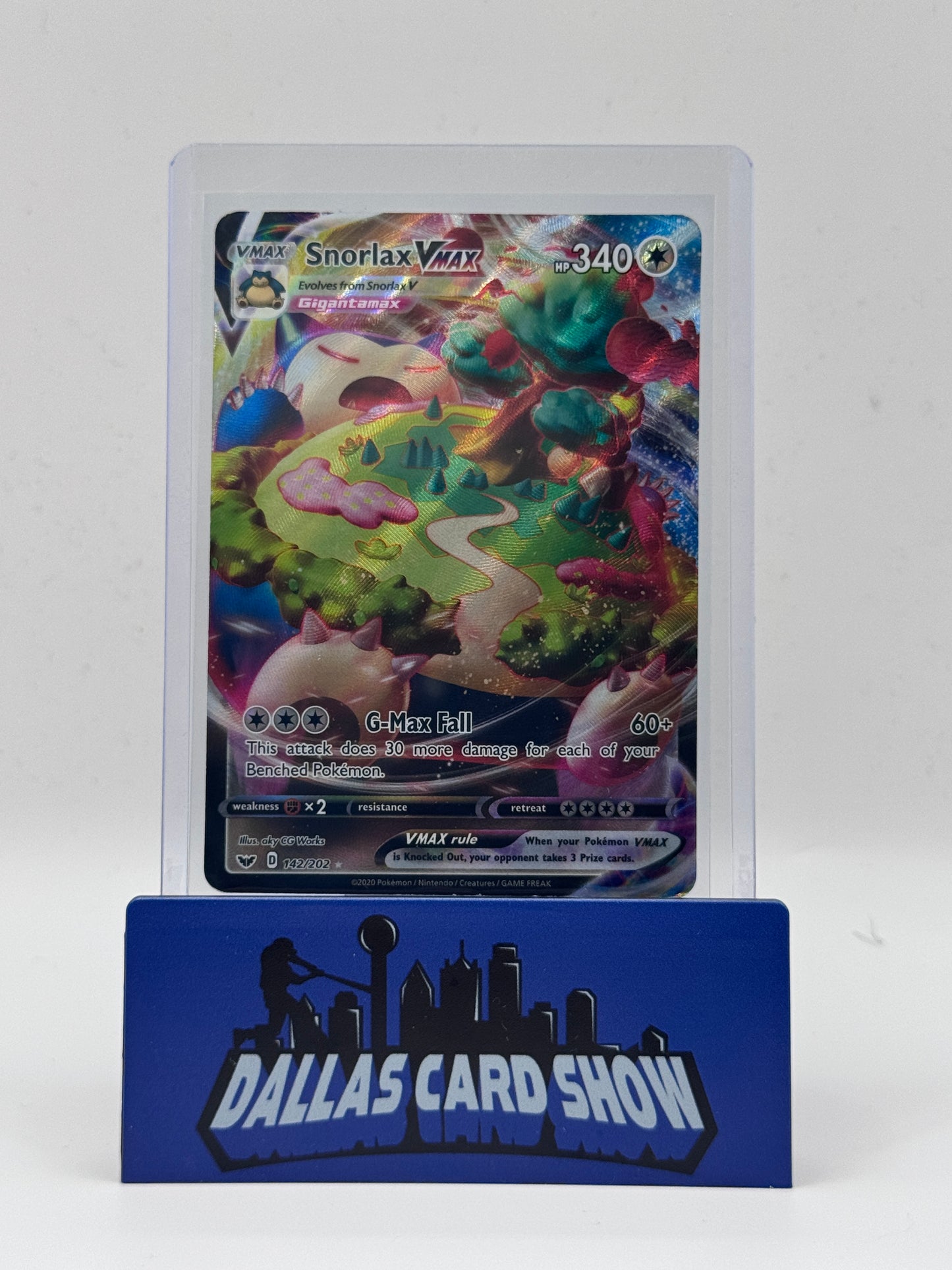 2020 Pokemon - Snorlax VMAX - 142/202 Sword & Shield Base Set MP