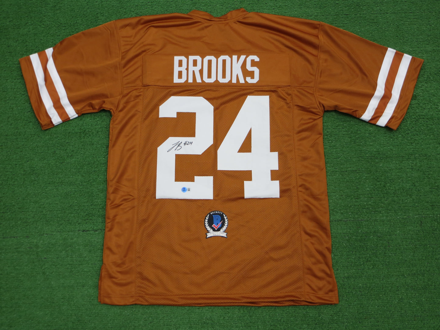 JONATHON BROOKS TEXAS LONGHORNS SIGNED JERSEY BAS COA