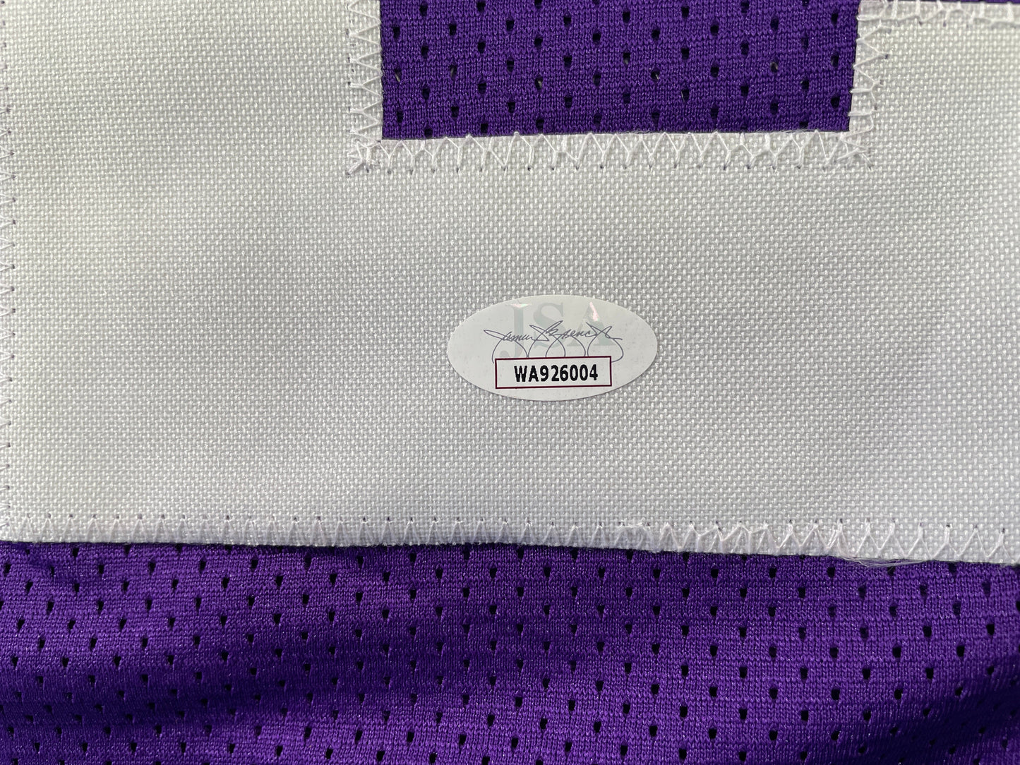 BOB LILLY TCU HORNED FROGS SIGNED STAT JERSEY w/CHOF 81 Dallas Cowboys JSA
