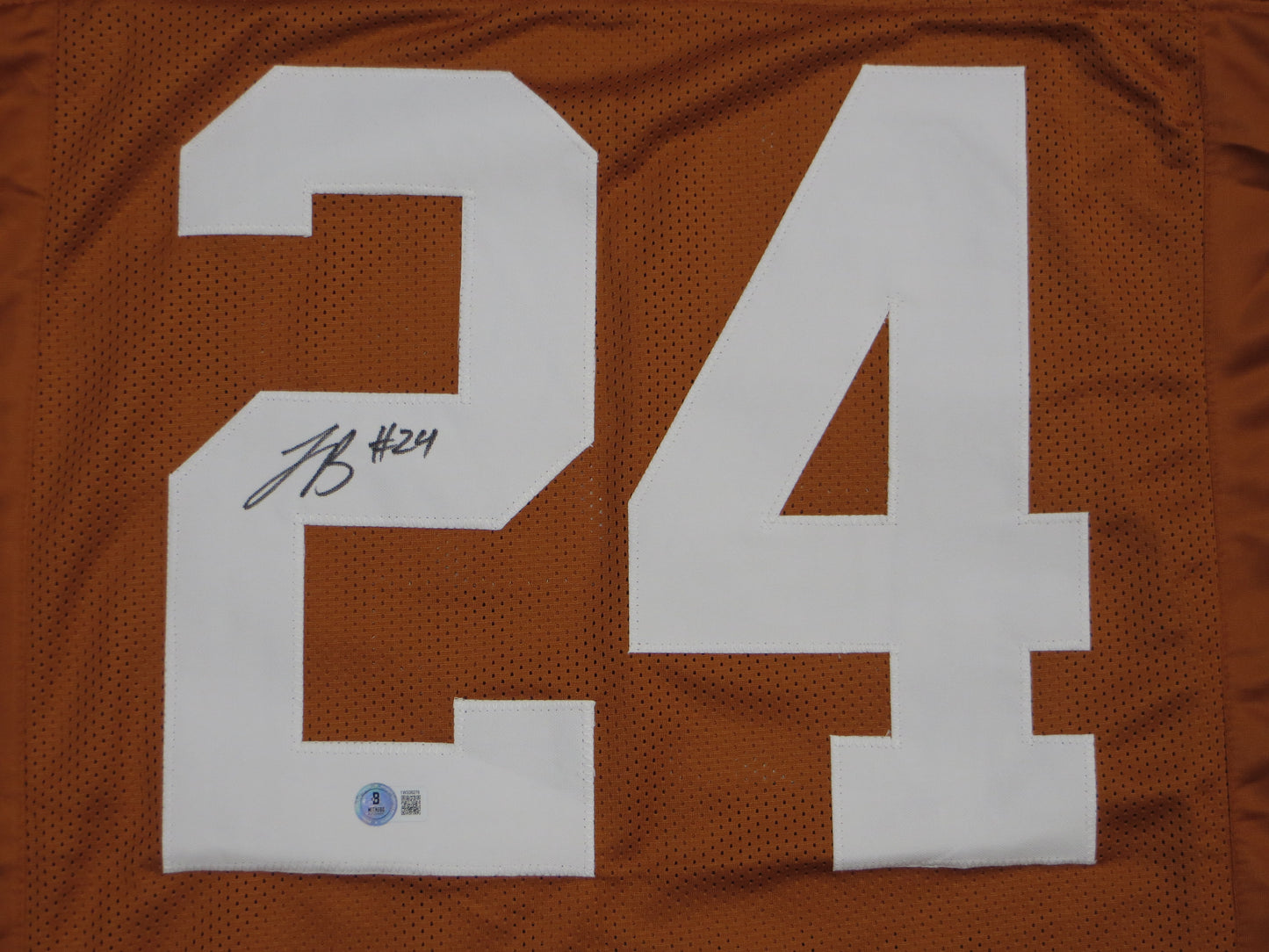 JONATHON BROOKS TEXAS LONGHORNS SIGNED JERSEY BAS COA