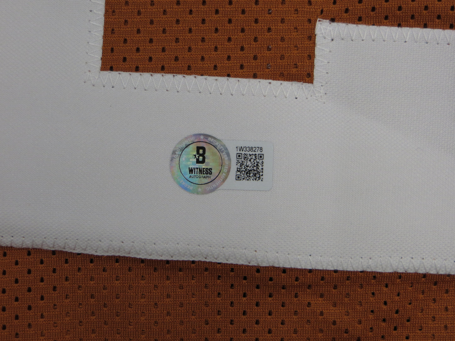 JONATHON BROOKS TEXAS LONGHORNS SIGNED JERSEY BAS COA