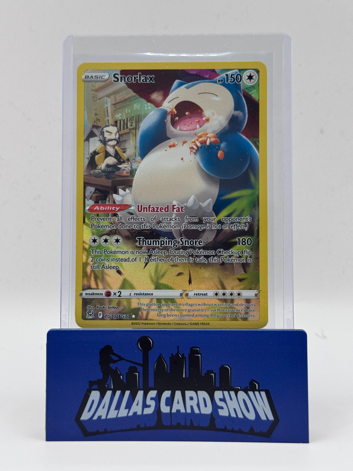 2022 Pokemon - Snorlax (Trainer Gallery) - TG10/TG30 Lost Origin NM