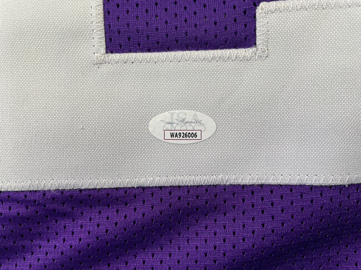 BOB LILLY TCU HORNED FROGS SIGNED STAT JERSEY w/CHOF 81 Dallas Cowboys JSA
