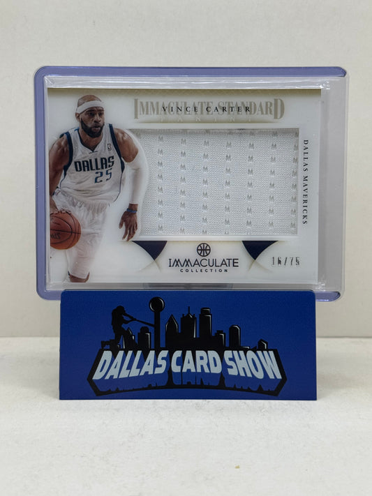 2013-14 Panini Immaculate #IS-VC Vince Carter Immaculate Standard Relic /75