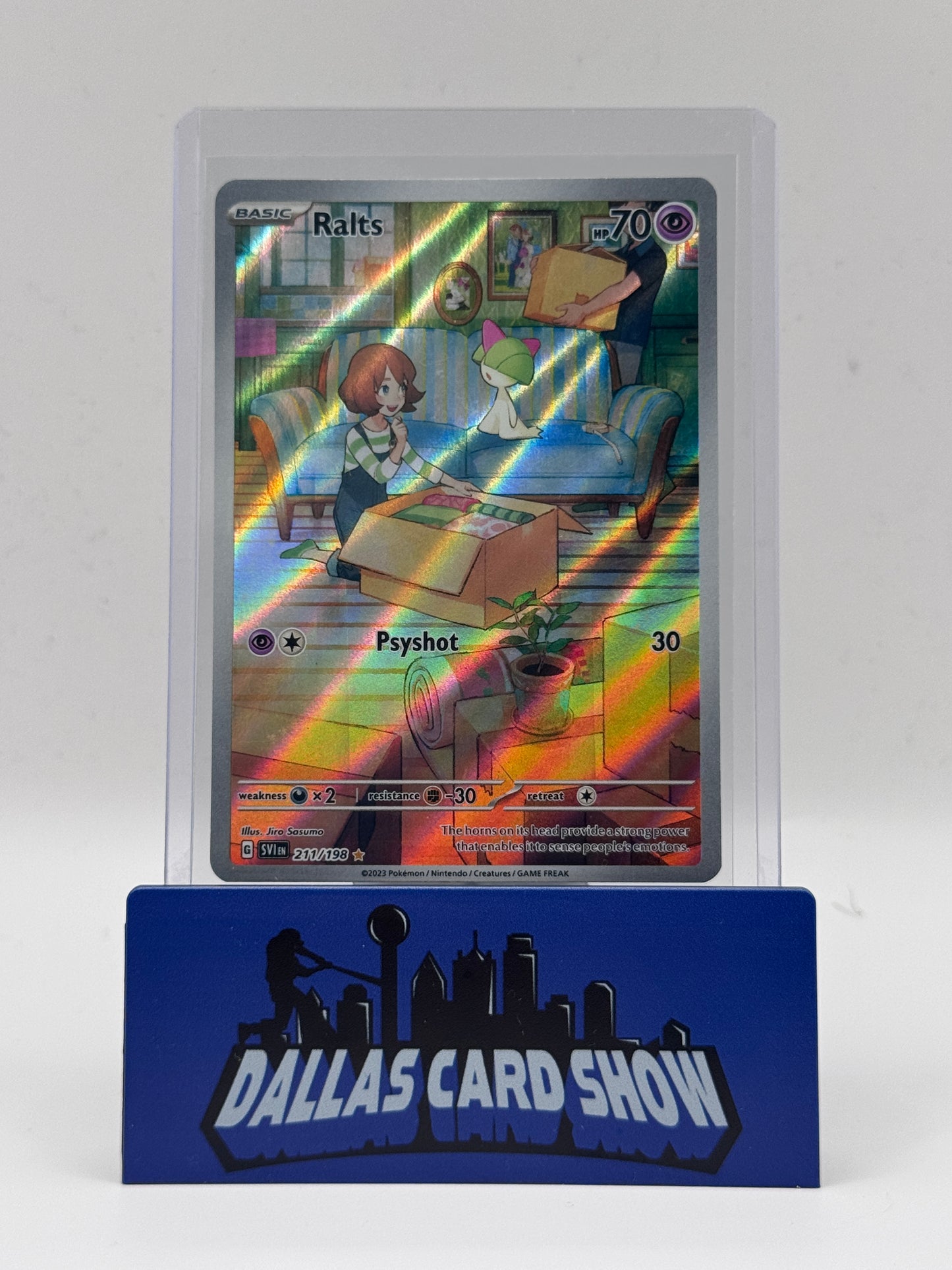 2023 Pokemon - Ralts (Illustration Rare) - 211/198 Scarlet & Violet Base Set NM