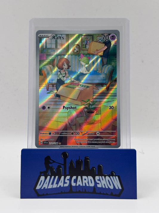 2023 Pokemon - Ralts (Illustration Rare) - 211/198 Scarlet & Violet Base Set NM