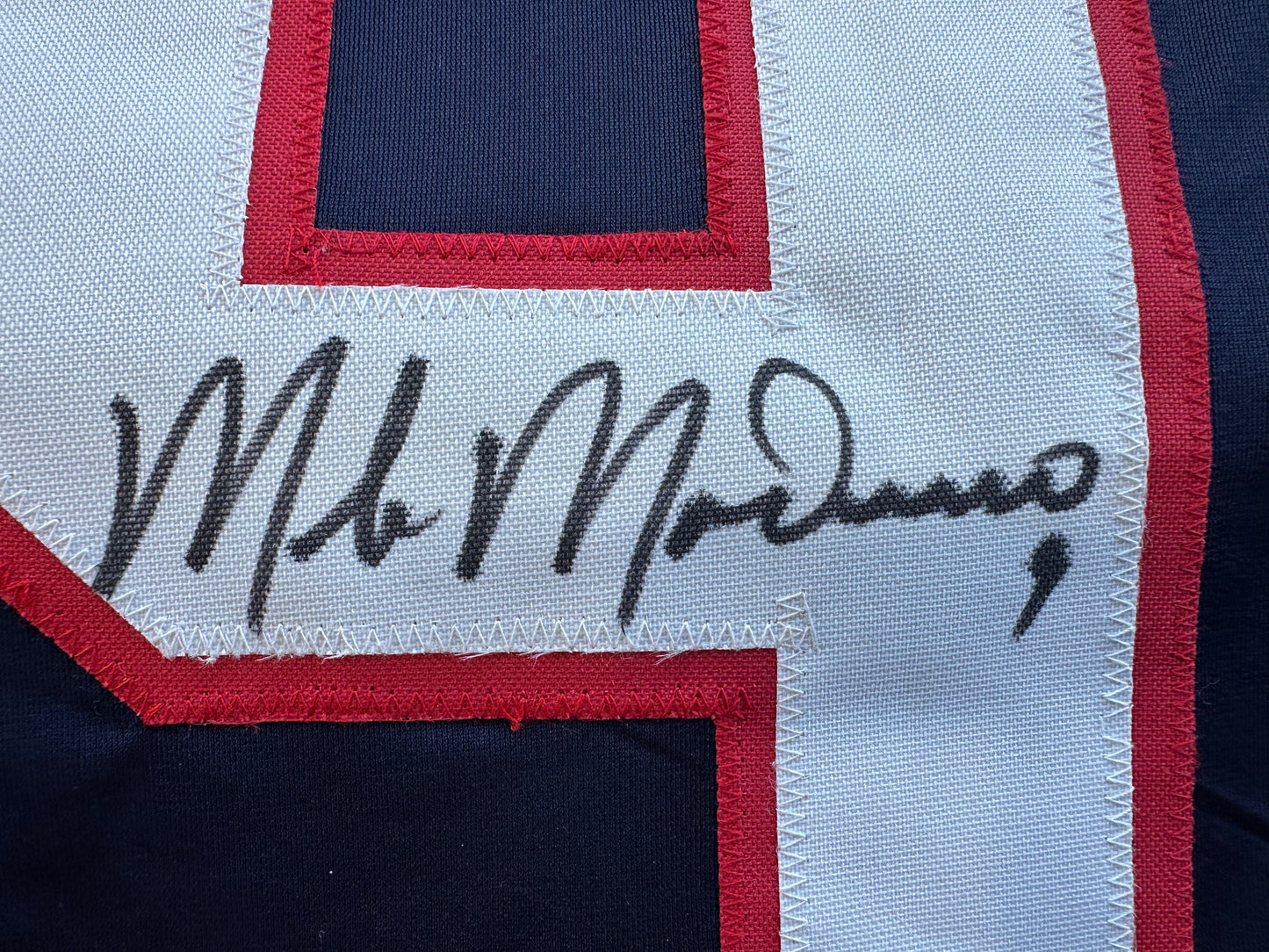 MIKE MODANO SIGNED BLUE RED HOCKEY JERSEY TEAM USA BAS COA