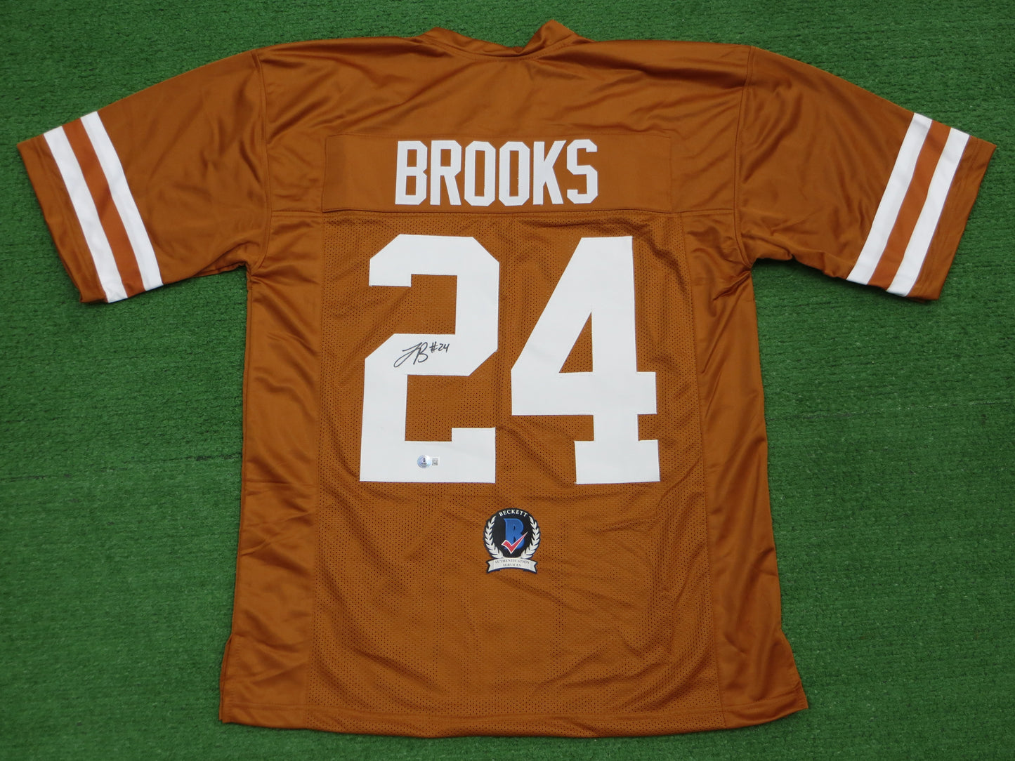 JONATHON BROOKS TEXAS LONGHORNS SIGNED JERSEY BAS COA