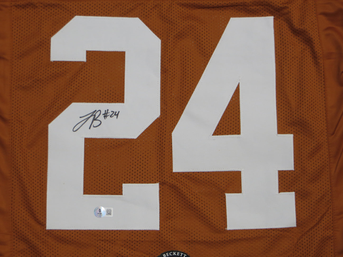 JONATHON BROOKS TEXAS LONGHORNS SIGNED JERSEY BAS COA