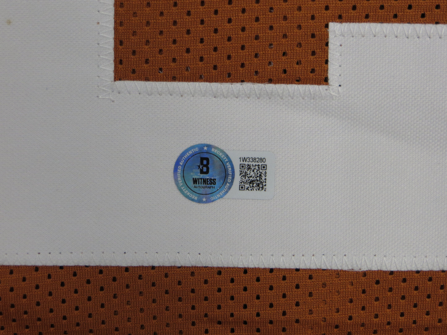 JONATHON BROOKS TEXAS LONGHORNS SIGNED JERSEY BAS COA