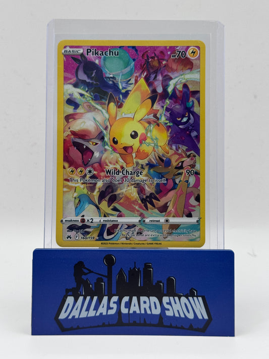 2023 Pokemon - Pikachu (Secret) - 160/159 Crown Zenith NM