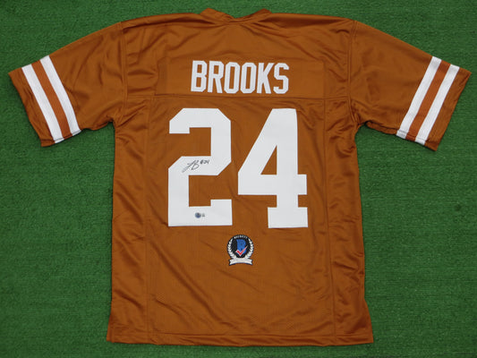 JONATHON BROOKS TEXAS LONGHORNS SIGNED JERSEY BAS COA