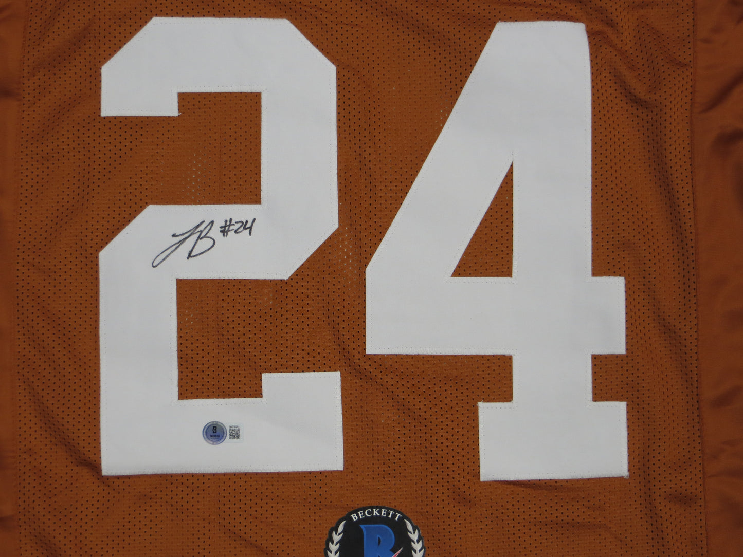 JONATHON BROOKS TEXAS LONGHORNS SIGNED JERSEY BAS COA