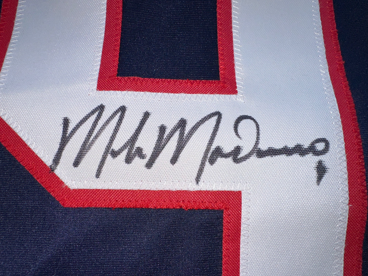 MIKE MODANO SIGNED BLUE RED HOCKEY JERSEY TEAM USA BAS COA