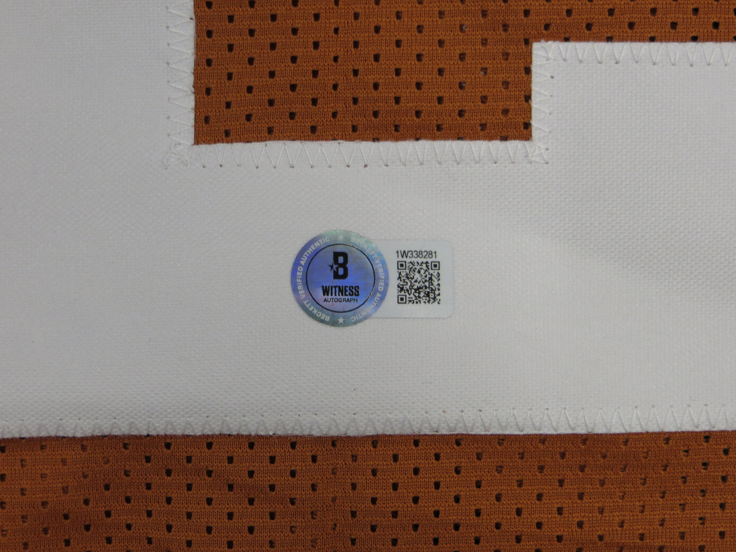 JONATHON BROOKS TEXAS LONGHORNS SIGNED JERSEY BAS COA