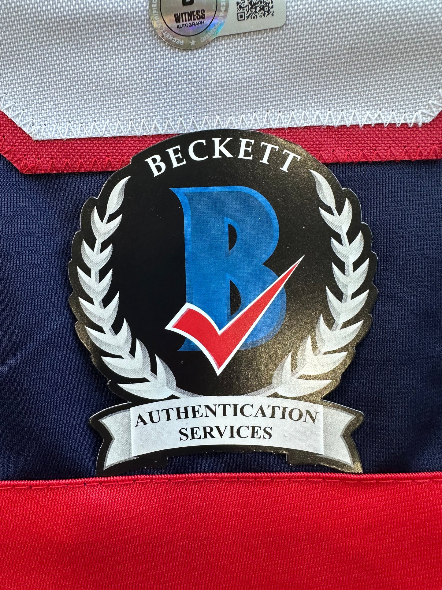 MIKE MODANO SIGNED BLUE RED HOCKEY JERSEY TEAM USA BAS COA