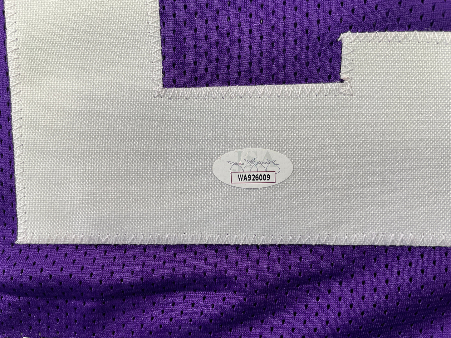 BOB LILLY TCU HORNED FROGS SIGNED STAT JERSEY w/CHOF 81 Dallas Cowboys JSA