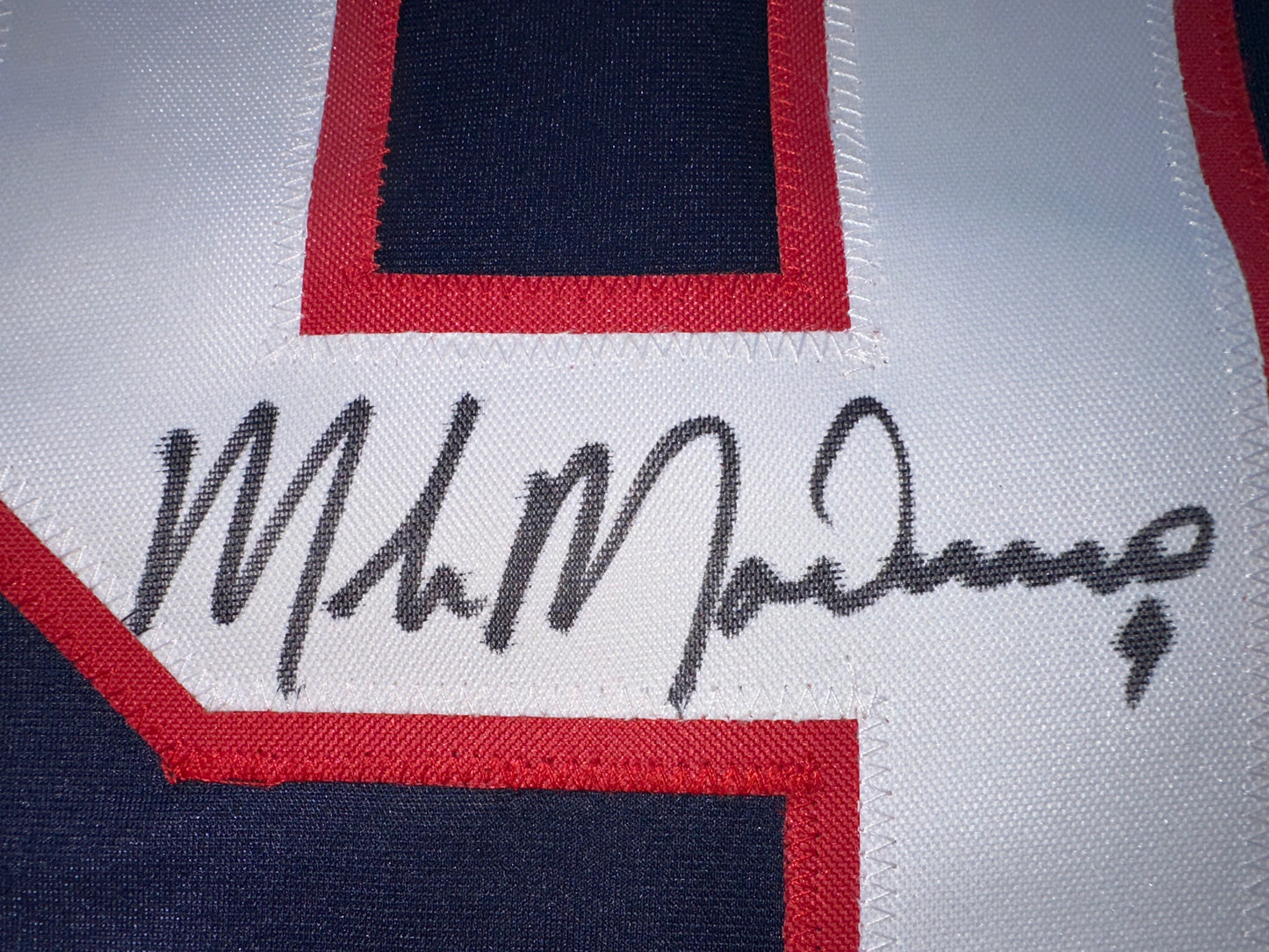 MIKE MODANO SIGNED BLUE RED HOCKEY JERSEY TEAM USA BAS COA