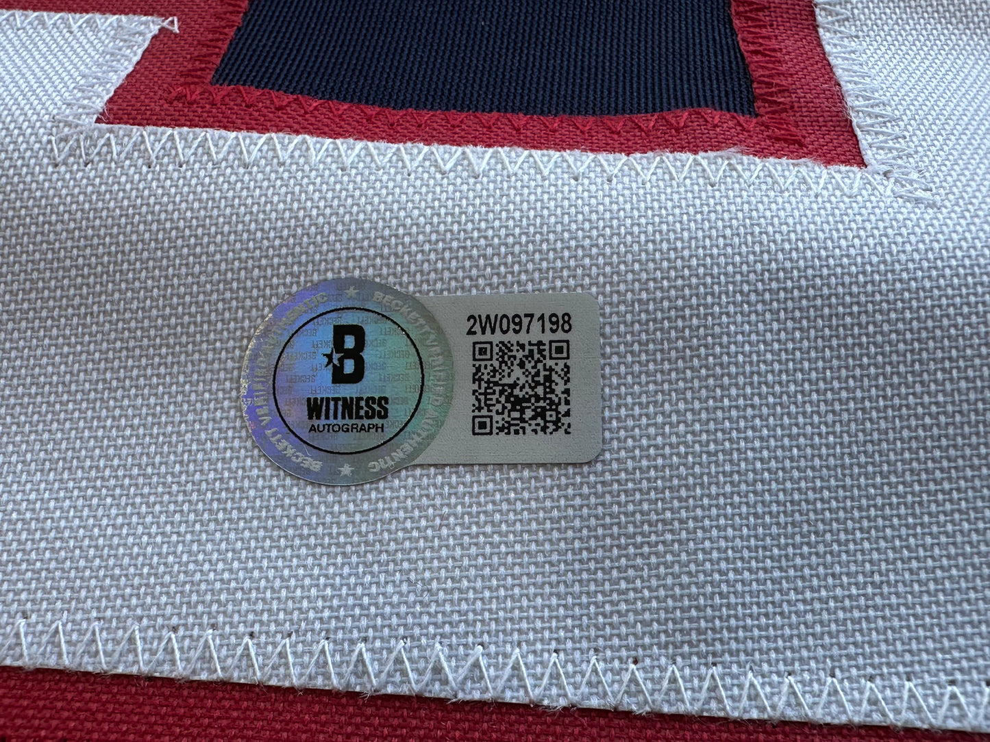 MIKE MODANO SIGNED BLUE RED HOCKEY JERSEY TEAM USA BAS COA