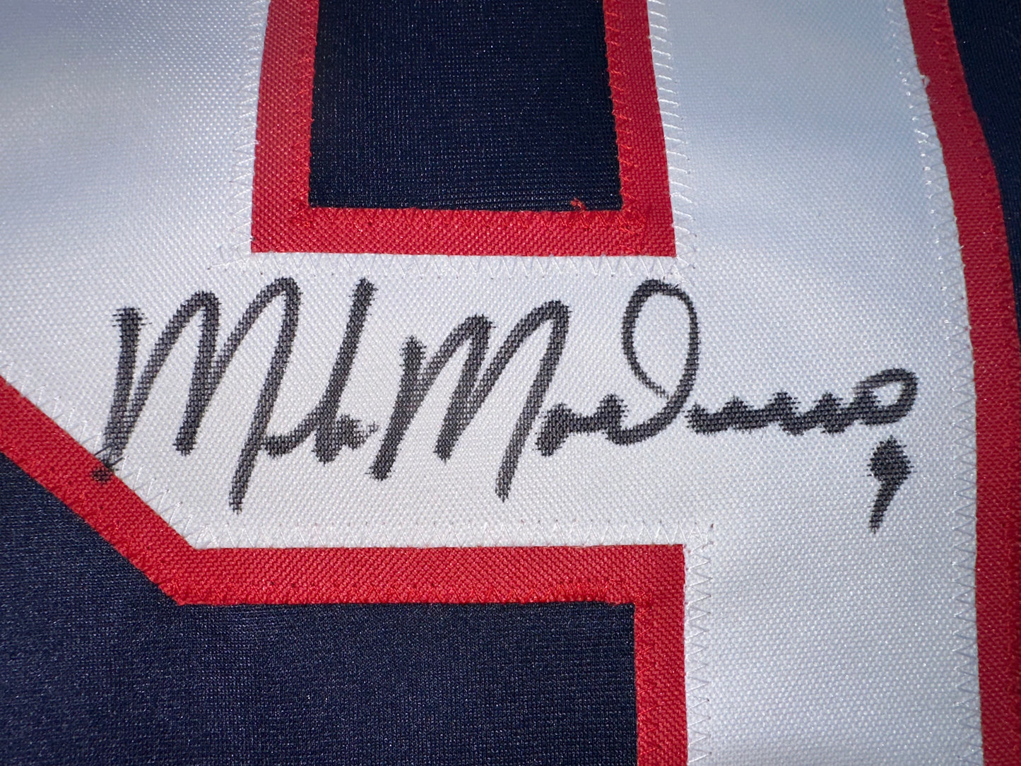 MIKE MODANO SIGNED BLUE RED HOCKEY JERSEY TEAM USA BAS COA