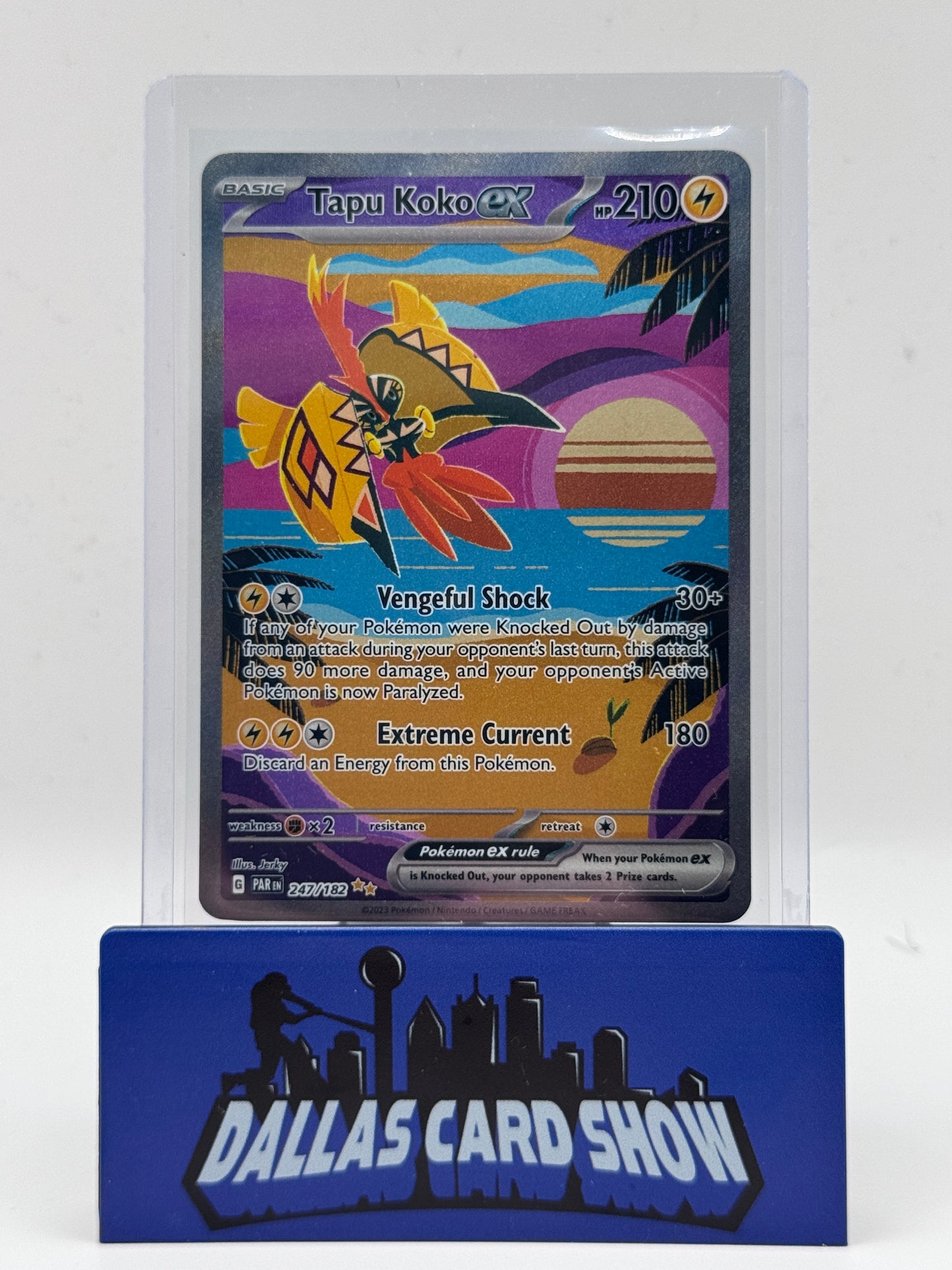 2023 Pokemon - Tapu Koko ex (SIR) - 247/182 Paradox Rift NM