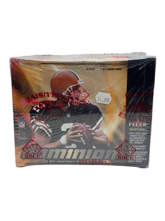 2000 Fleer Skybox Dominion Football Hobby Box BBCE Verified