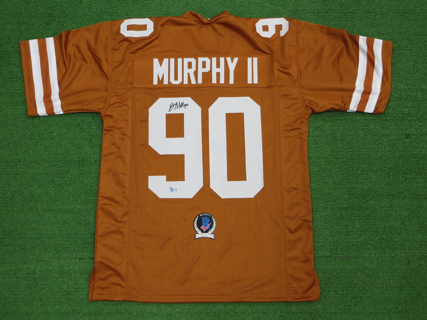BYRON MURPHY II TEXAS LONGHORNS SIGNED JERSEY BAS COA