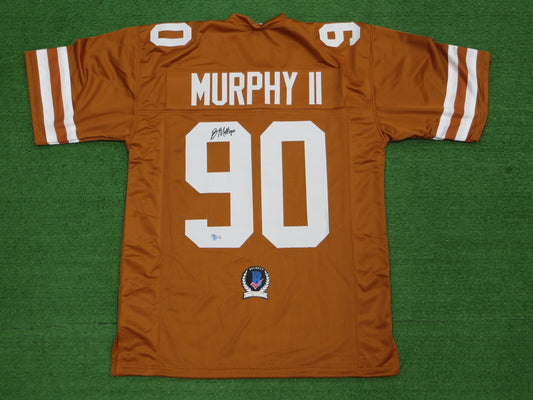 BYRON MURPHY II TEXAS LONGHORNS SIGNED JERSEY BAS COA
